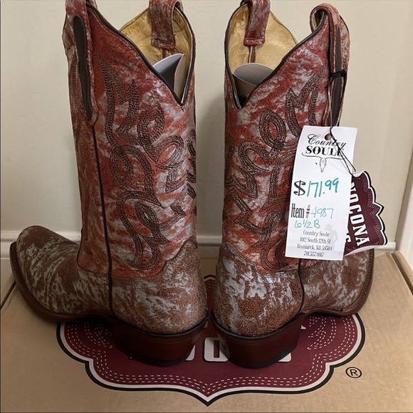 NIB Nocona "Vegas" cowboy boots 6.5B - Picture 3 of 3